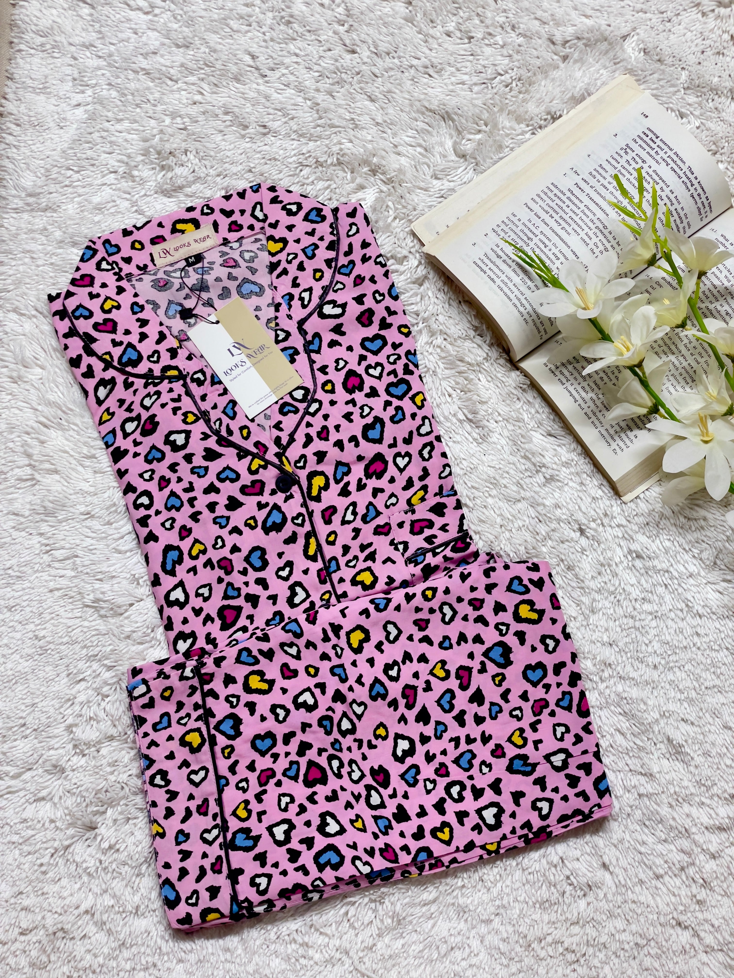 PINK WITH MULTI HEARTS